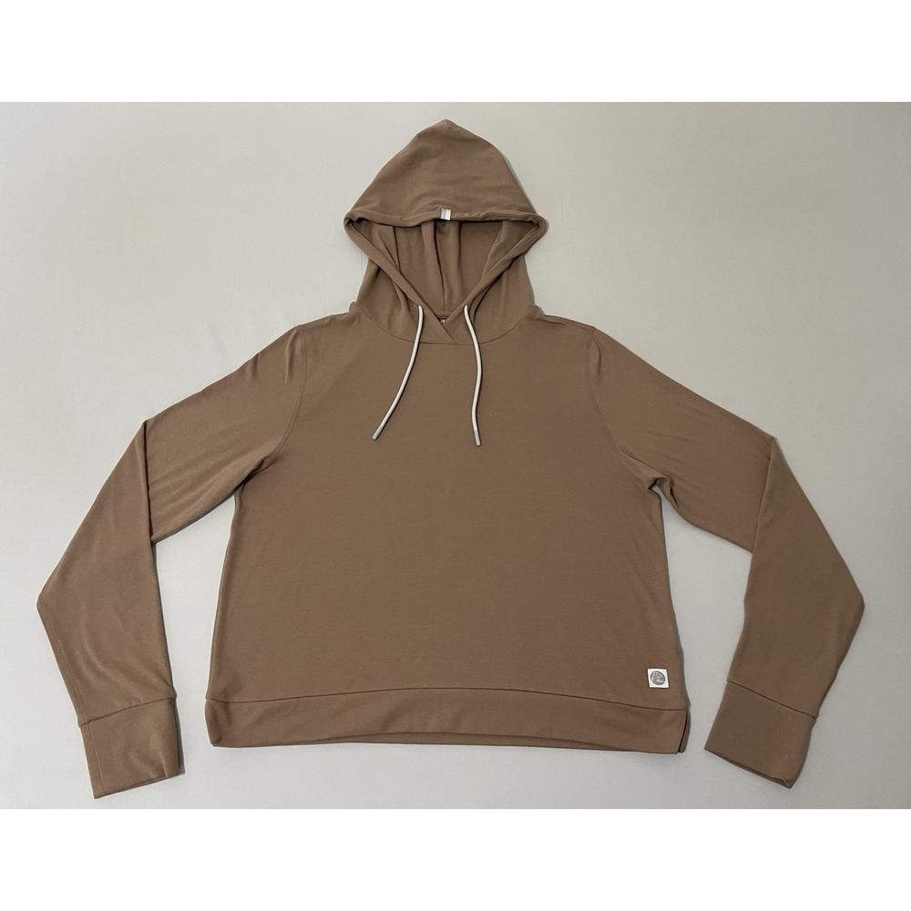Rhoback Tempo Performance Hoodie Womens Small Tan Sweatshirt Long Sleeve‎ Golf